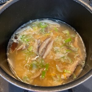 干し椎茸の香りいっぱい！とき卵の中華スープ